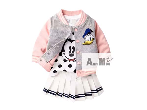 setelan kartun donal bebek mickey mouse